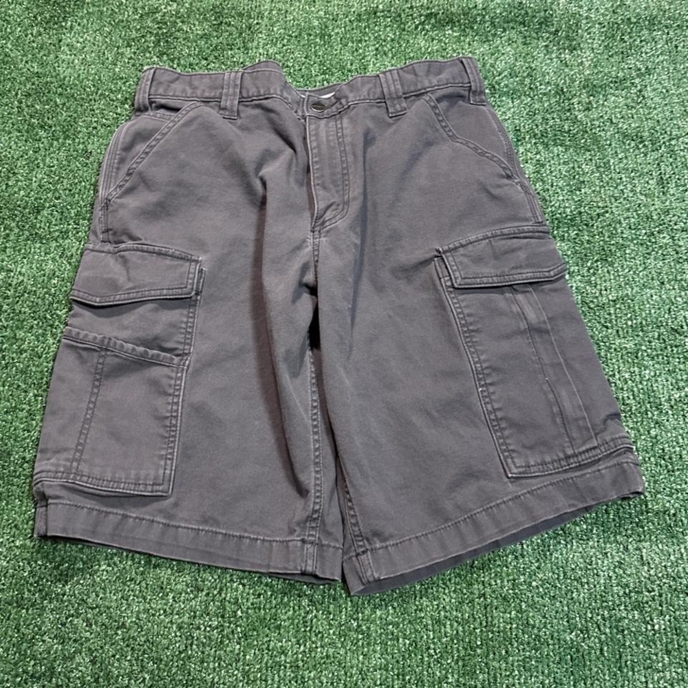 Y2K Carhartt Grey Cargo Shorts Size Mens 34 - Picture 2 of 7